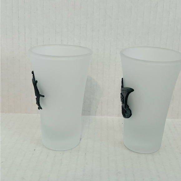 Princess Cruise Souvenir Frosted Shot Glasses 2 Glasses - Picture 4 of 5
